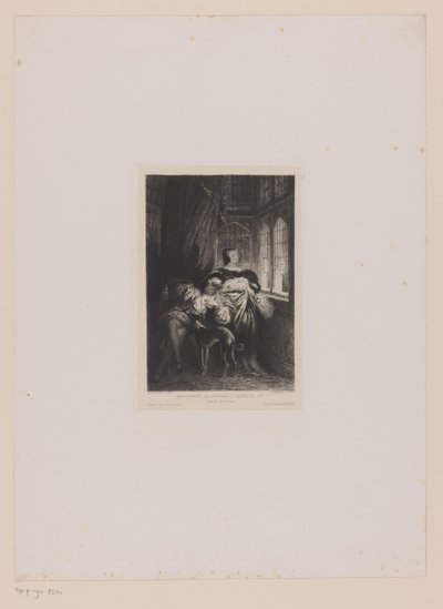 Doppelporträt von Margaretha von Valois und Franz I. von Frankreich von Leopold Flameng