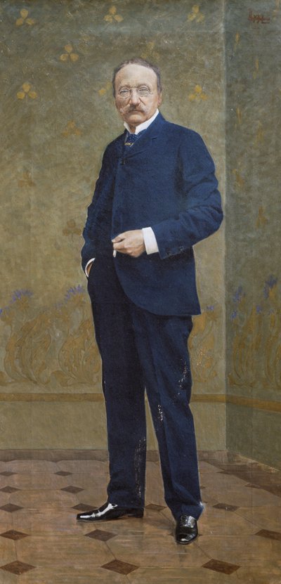 Porträt von Arrigo Boito von Leopoldo Metlicovitz