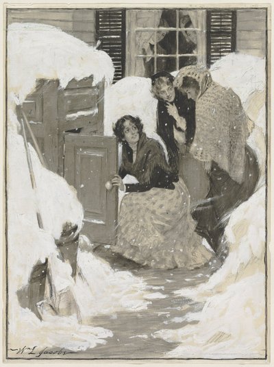 Skizze für eine Buchillustration von Leroy William Jacobs
