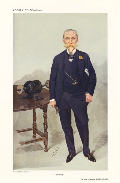 Sir David Lionel Goldsmid-Stern-Salomons - Porträt stehend von Leslie Matthew (1851 1922) Ward