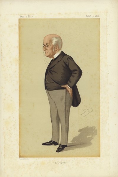 James Manby Gully, MD, Hydrotherapie, Vanity Fair Karikatur von Leslie Matthew Ward