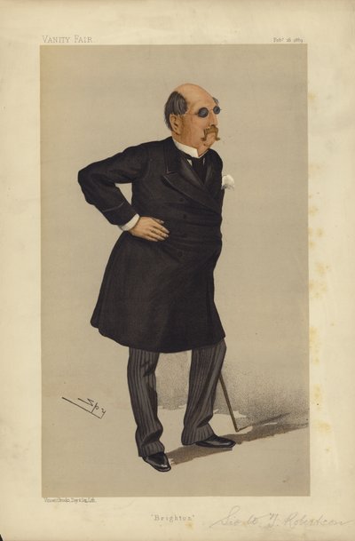 Sir William Tindal Robertson, Brighton, Vanity Fair Karikatur von Leslie Matthew Ward