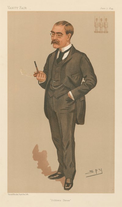 Soldaten Drei, Rudyard Kipling (Vanity Fair Serie) von Leslie Matthew Spy Ward