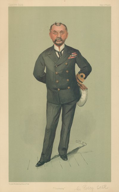 Kapitän Percy Scott, Artillerie, 17. September 1903, Vanity Fair Karikatur von Leslie Matthew Ward