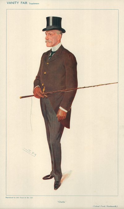 Colonel Frank Shuttleworth, Charlie, 10. Februar 1909, Vanity Fair Karikatur von Leslie Matthew Ward