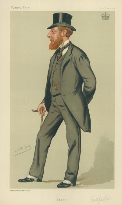 Earl of Seafield, Schafe, 29. September 1883, Vanity Fair Karikatur von Leslie Matthew Ward
