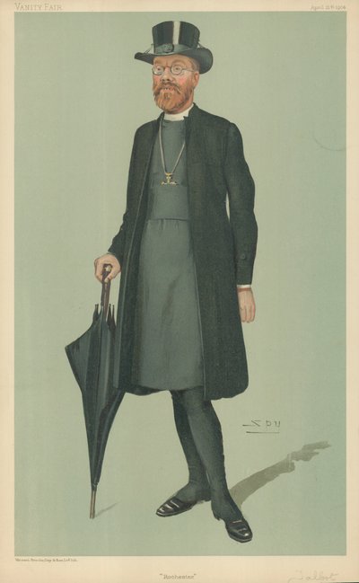 Edward Talbot, der Bischof von Rochester, Rochester, 21. April 1904, Vanity Fair Karikatur von Leslie Matthew Ward