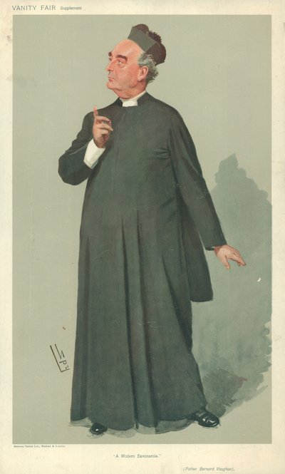 Pater Bernard Vaughan, Ein moderner Savonarola, 30. Januar 1907, Vanity Fair Karikatur von Leslie Matthew Ward