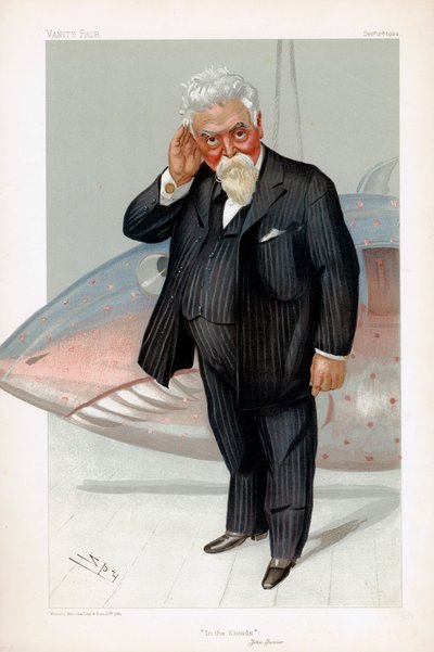 Hiram Stevens Maxim, amerikanisch-britischer Erfinder und Ingenieur von Leslie Matthew Ward