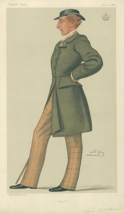 Lord Ribblesdale, Mufti, 11. Juni 1881, Vanity Fair Karikatur von Leslie Matthew Ward