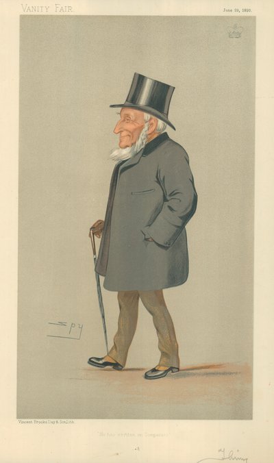 Lord Thring, Er hat über Unternehmen geschrieben, 29. Juni 1893, Vanity Fair Karikatur von Leslie Matthew Ward