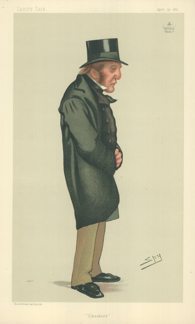 Lord Tollemache, Cheshire, 30. April 1881, Vanity Fair Karikatur von Leslie Matthew Ward