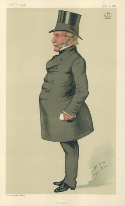 Lord Waveney, Suffolk, 2. April 1881, Vanity Fair Karikatur von Leslie Matthew Ward