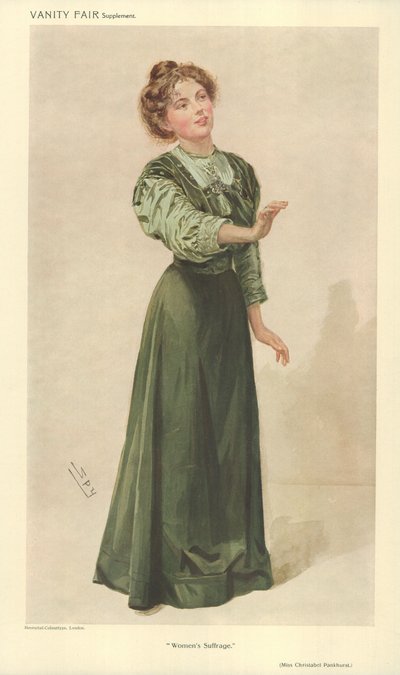 Miss Christabel Pankhurst von Leslie Matthew Ward