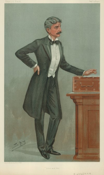 Mr. George Wyndham, Dover und Krieg, 20. September 1900, Vanity Fair Karikatur von Leslie Matthew Ward