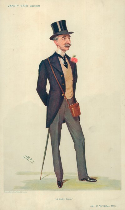 Mr. W. Hall Walker MP, Ein glücklicher Besitzer, 21. Juni 1906, Vanity Fair Karikatur von Leslie Matthew Ward