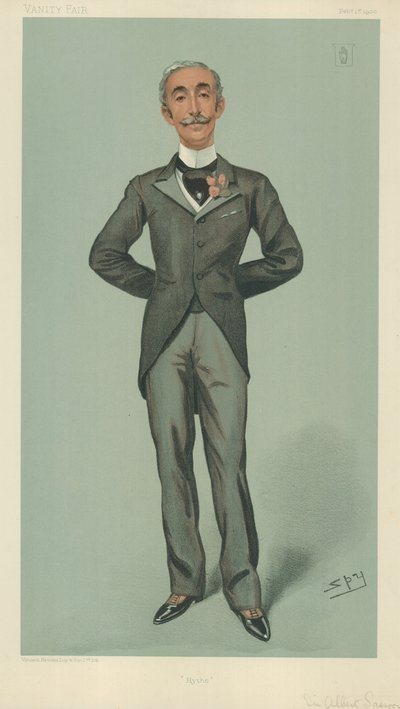 Sir Albert Edward Sassoon, Hyde, 1. Februar 1900, Vanity Fair Karikatur von Leslie Matthew Ward