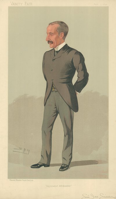 Sir James Sivewright, Imperialist Afrikander, 1. Juni 1893, Vanity Fair Karikatur von Leslie Matthew Ward