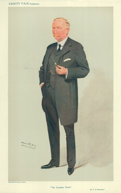 Sir Thomas Shaugnessy, The Canadian Pacific, 26. August 1908, Vanity Fair Karikatur von Leslie Matthew Ward