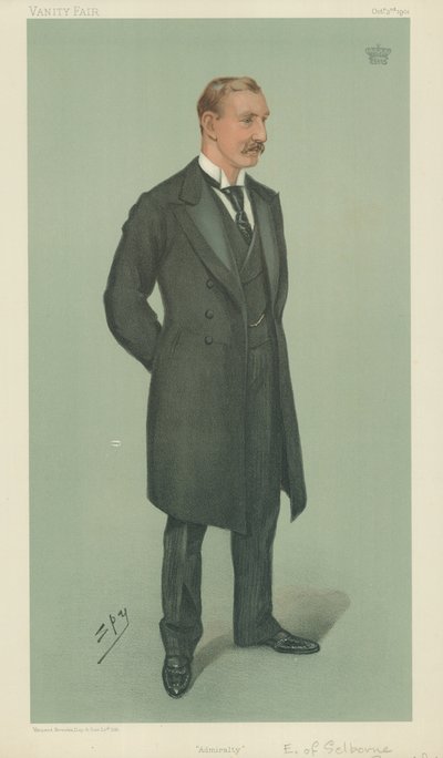 Der Earl of Selborne, Admiralität, 3. Oktober 1901, Vanity Fair Karikatur von Leslie Matthew Ward