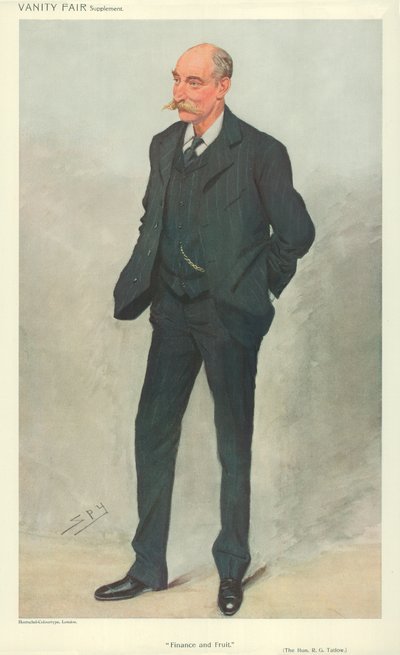 Der ehrenwerte Robert Garnett Tatlow, Glasgow, 16. Juni 1909, Vanity Fair Karikatur von Leslie Matthew Ward