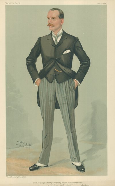Der ehrenwerte W. F. D. Smith, Leiter des größten Verlagshauses der Christenheit, 8. Dezember 1904, Vanity Fair Karikatur von Leslie Matthew Ward