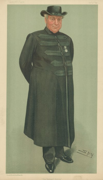 Der Reverend Arthur Robins, Der Soldatenbischof, 23. Dezember 1897, Vanity Fair Karikatur von Leslie Matthew Ward