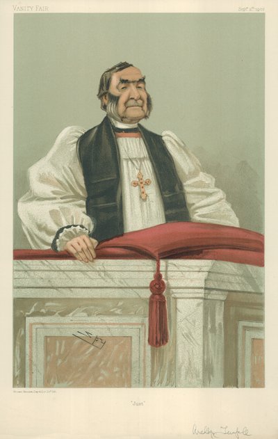 Der ehrwürdige Frederick Temple, Erzbischof von Canterbury, 11. September 1902, Vanity Fair Karikatur von Leslie Matthew Ward