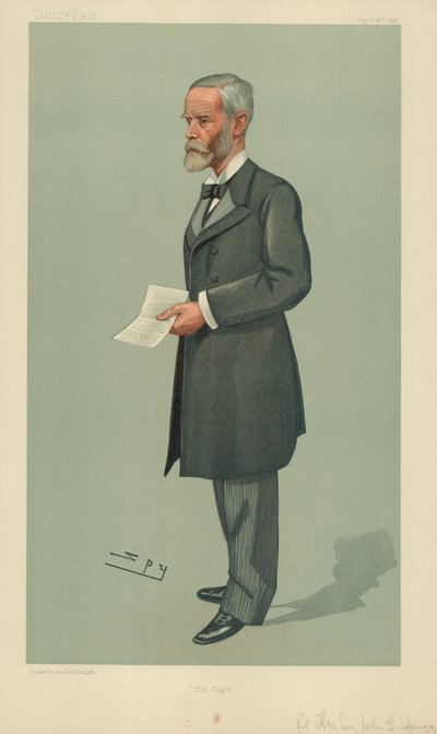 Der ehrenwerte Sir John Gordon Sprigg, Das Kap, 16. September 1897, Vanity Fair Karikatur von Leslie Matthew Ward