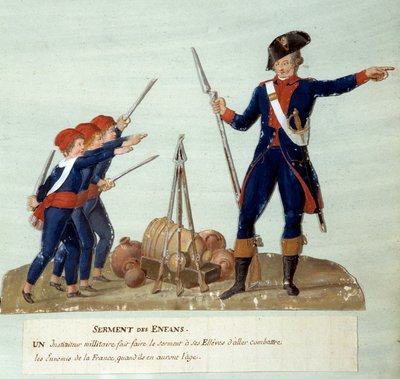 Französische Revolution von 1789: Der Eid der Kinder von Lesueur Brothers