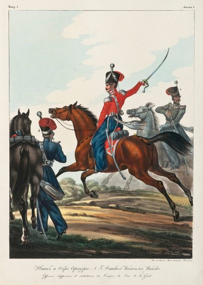 Stabsoffizier und Hauptoffizier der Don-Kosaken-Armee, 1830-1840er von Lev Alexandrovich Belousov