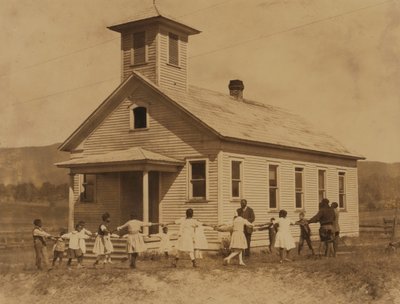 Pleasant Green School - Einraumfarbige Schule in der Nähe von Marlinton, W. Va. 1921 von Lewis Wickes Hine