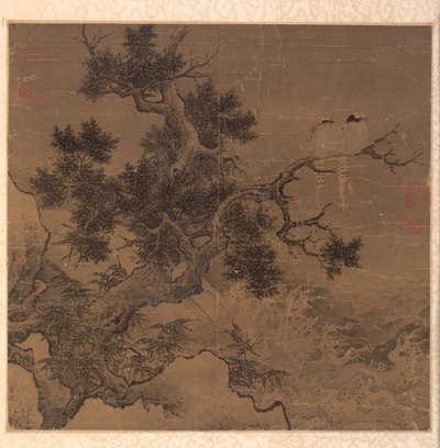 Vögel auf einem Baum über einem Wasserfall, 1127-1279 von Li Di