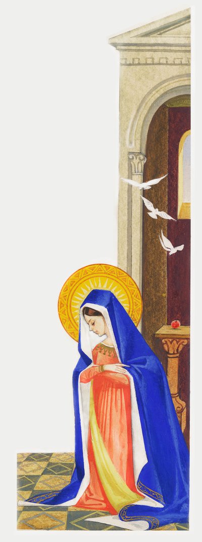 Verkündigung an Maria, Zeichnung von Unbekannt Unbekannt