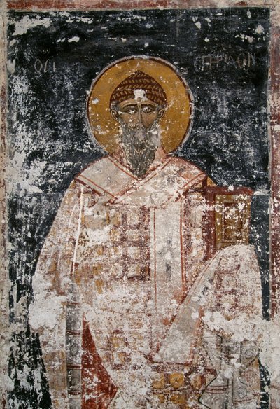 Apostel, Fresko in der byzantinischen Kirche der Heiligen Apostel in der Agora von Athen, Griechenland von Unbekannt Unbekannt