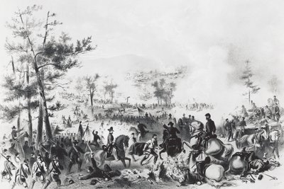 Schlacht von Gettysburg, Sieg der Unionskräfte unter George Gordon Meade und Niederlage von General Robert Edward Lee, 1.-3. Juli von Unbekannt Unbekannt