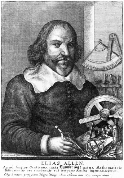 Elias Allen, Mathematiker und Instrumentenbauer, ca. 1630 von Unbekannt Unbekannt