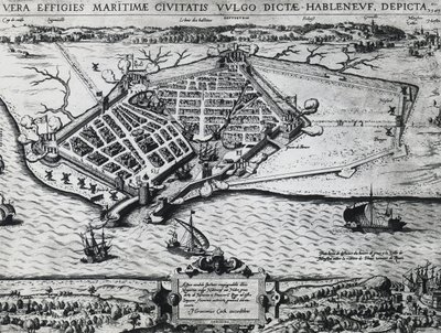 Karte von Le Havre von Unbekannt Unbekannt