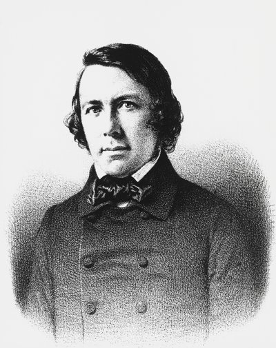 Porträt von Charles Forbes de Montalembert, französischer Politiker, Journalist und Philosoph, Gravur von Unbekannt Unbekannt