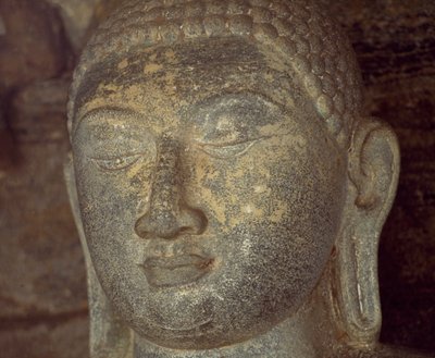 Sri Lanka, Polonnaruwa, Detail der Buddha-Statue von Gal Vihara (UNESCO-Welterbeliste) von Unbekannt Unbekannt