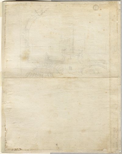 Skizze für San Giovanni in Laterano, 1664 von Lievin Cruyl