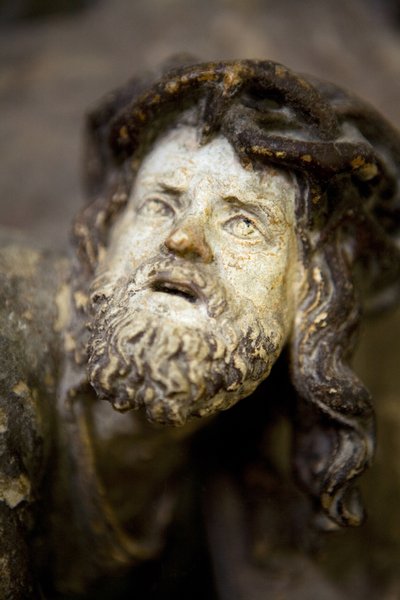 Altarbild, linkes Panel, (Detail) von Ligier Richier