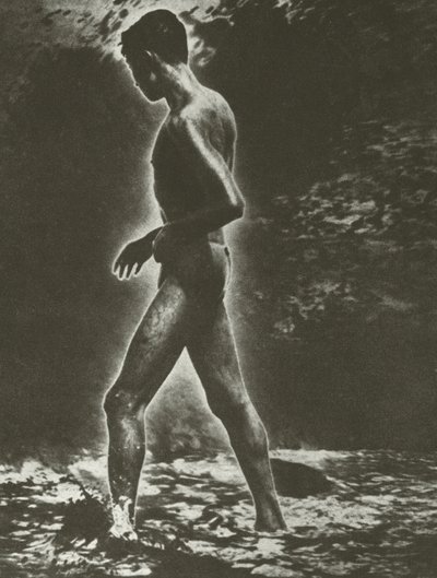 Junge und Welle von Lionel Wendt