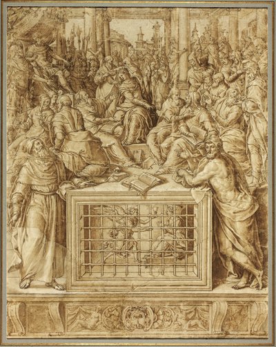 Die heilige Katharina im Streit mit den Philosophen von Livio Agresti