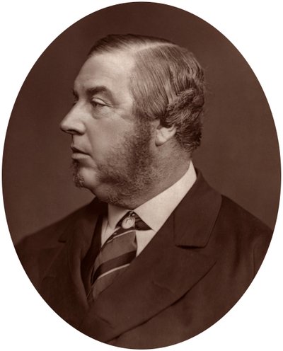George Sclater-Booth, Präsident des Local Government Board, 1878 von Lock and Whitfield