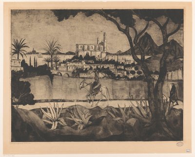 Bastia auf Korsika von Lodewijk Schelfhout (signed by artist)