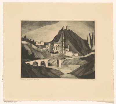 Corte I von Lodewijk Schelfhout (signed by artist)