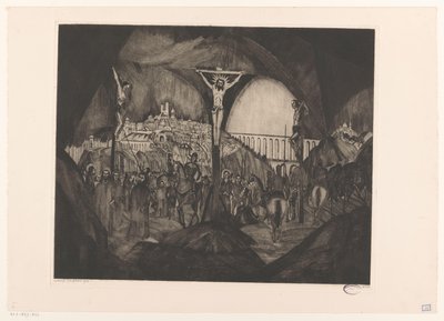 Golgotha I von Lodewijk Schelfhout (signed by artist)