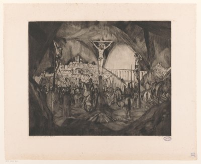 Golgotha I von Lodewijk Schelfhout (signed by artist)
