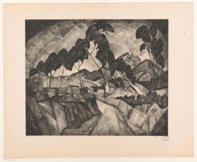Hügellandschaft in der Provence von Lodewijk Schelfhout (signed by artist)